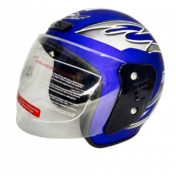 Шлем открытый CONCORD XZH03 синий матовый (с рисунком) РАЗМЕР XL