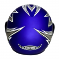 Шлем открытый CONCORD XZH03 синий матовый (с рисунком) РАЗМЕР M